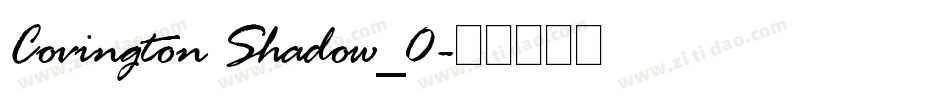 Covington Shadow_0字体转换